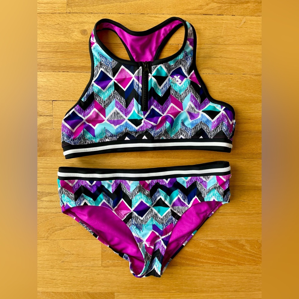 ZeroXposur Purple and Blue Swimsuit
